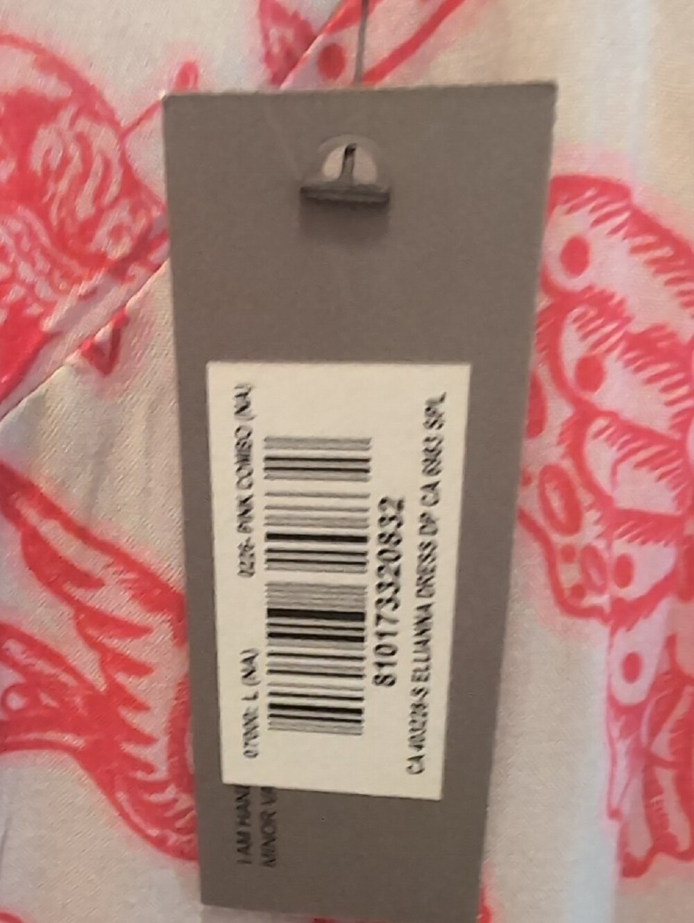 Condition's Apply Ligh Gray / Pink Maxi Dress with Red Butterfly Print - Picture 3 of 5